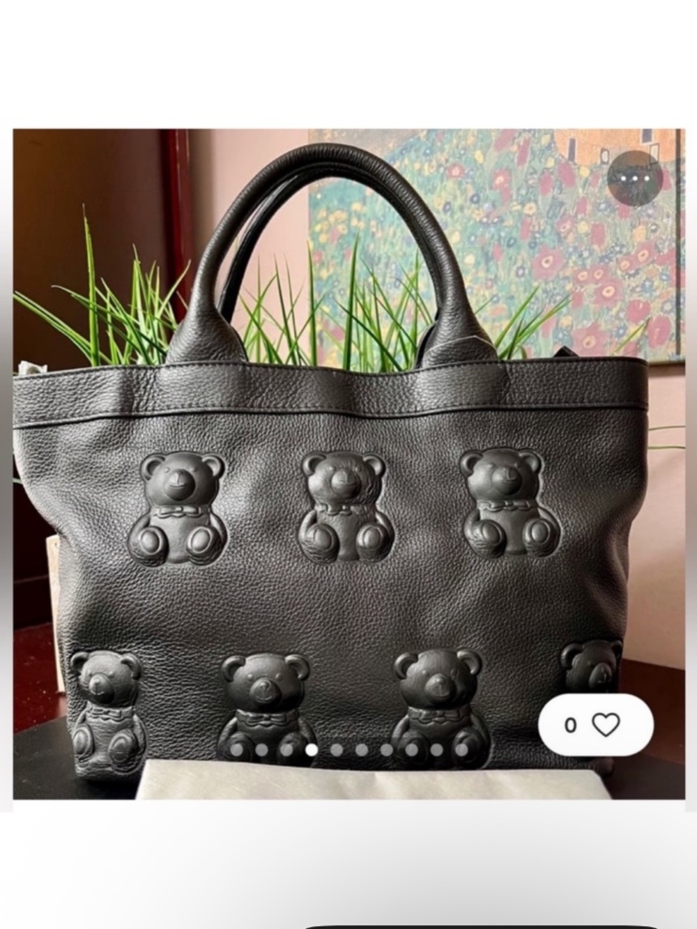 IOPELLE Genuine Leather Teddy Embossed Bag NWOT